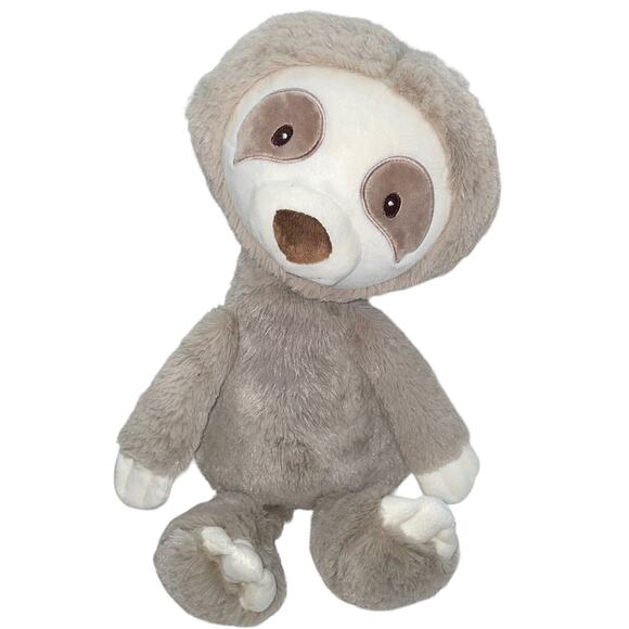 Baby Gund 12" Sloth Plush Toothpick Stuffed Animal Stitched Eyes Nursery Gift - Picture 10 of 11